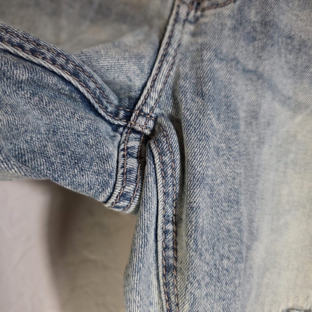 Departwest Seeker Taper Men's Distressed Light Blue Jeans Size 32x34 - Picture 8 of 10